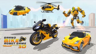 Bike Robot Transform: Car Game screenshot 2