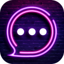 Neon Messenger for SMS - Emojis, original stickers