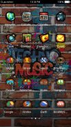TECHNO MUSIC C Launcher thema screenshot 2
