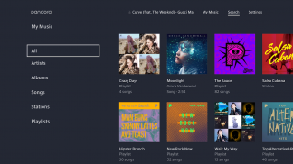 Pandora® Radio for TV screenshot 4