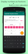 Quadratic Equation Solver screenshot 3