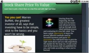 Stock Share Value Vs. Price screenshot 0