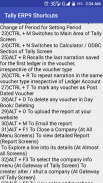 Tally 9 Shortcuts screenshot 1