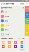 Rainbow Notes - Color Notepad screenshot 1