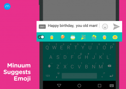 Minuum Keyboard + Smart Emoji screenshot 0