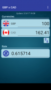 Pound GBP x Canadian Dollar screenshot 2