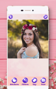 Flower Crown Camera - Flower Crown Photo Editor screenshot 0