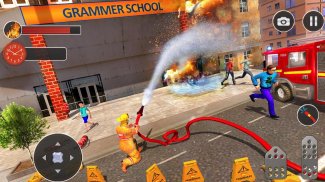 Fire Fighter Truck Real City Heroes screenshot 5