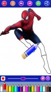 spider adventures coloring super heroes woman's screenshot 0