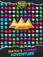 Gems Land-new free match 3 game, connect the dots! screenshot 5