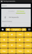 Yellow Keypad Theme 2017 screenshot 4