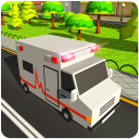 Blocky Army Ambulance Rescue