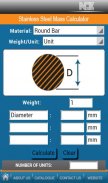 NDE’s MASS CALCULATOR screenshot 1