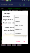 Racquet Match Scorer screenshot 1