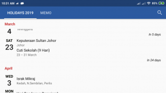 Calendar Malaysia & Holiday screenshot 6