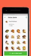 Food Stickers - WAStickerApps screenshot 1