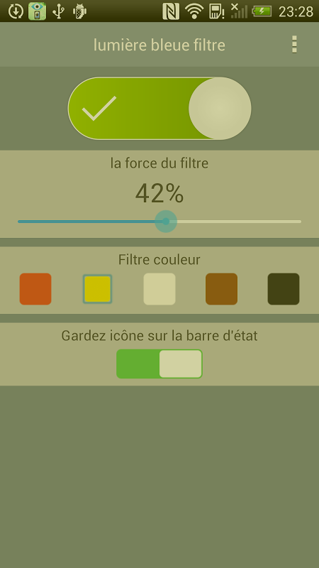 Filtre de shop lumière bleue apk