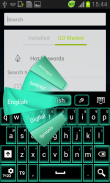 Green Neon Keyboard GO screenshot 2