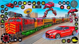 Trein robot auto spel 3d screenshot 5