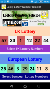 Lucky Lottery Number Selector screenshot 0