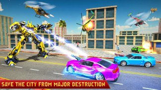 Helicopter Robot Transformation- Robot Games screenshot 11