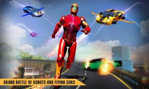 Flying Robot Car Games - Robot Shooting Games 2020 screenshot 4