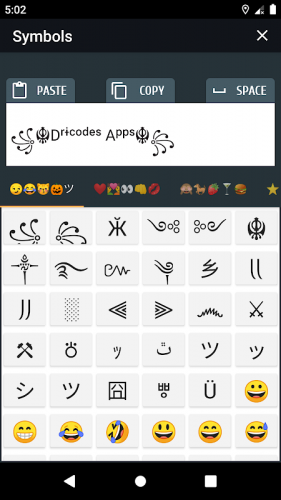 Copy paste emoji letters and Symbols to