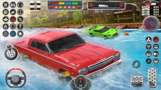 पानी कार स्टंट रेसिंग 2019: 3 डी कारों स्टंट गेम्स screenshot 4