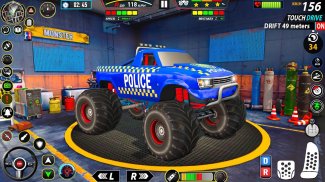 Police Monster Truck Car Games screenshot 1