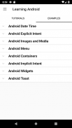 Learning Android: Tutorials & Examples screenshot 3