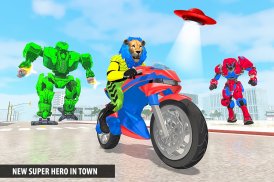 Police Lion Robot Superhero 3D screenshot 14