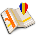 Karte von Rumänien offline Icon