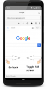 Fullscreen Browser - Gesture based web browser screenshot 1