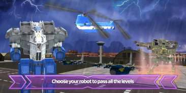 Robot Transport: Drive Truck & Airplane Simulator screenshot 0