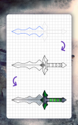 วิธีการวาดอาวุธ มีดสั้น screenshot 11