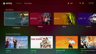 Emby for Android TV screenshot 0