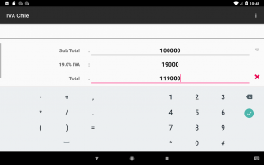 Calculadora IVA Chile screenshot 3