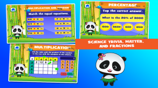 Panda 5th Grade Learning Games screenshot 1