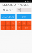 Divisors of a Number screenshot 4