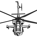 Draw Aircrafts: Helicopter Icon