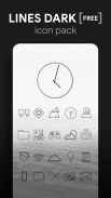 Lines Dark - Icon Pack screenshot 8