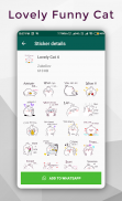 Cute & Funny Cat Sticker for WhatsApp WAStickerApp screenshot 1
