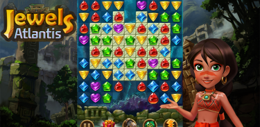 Jewels Atlantis: Jogo match-3 screenshot 7