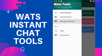 Wats-Tools-Direct Message,Save Status Stories screenshot 0