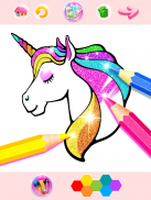 Rainbow Glitter Coloring Book screenshot 1