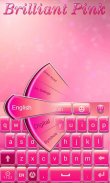 Brilliant Pink Keyboard Theme screenshot 2