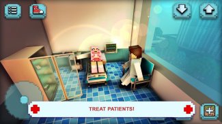 अस्पताल क्राफ्ट: डॉक्टर खेल सिम्युलेटर और भवन screenshot 1