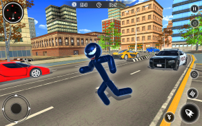 Spider Stickman Rope Hero - Black Hero Vice Town screenshot 7