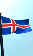 Iceland Flag 3D Free Wallpaper screenshot 0