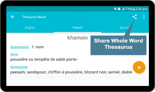 English French Spanish Thesaur screenshot 8